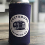 purple beer Crowler Koozie