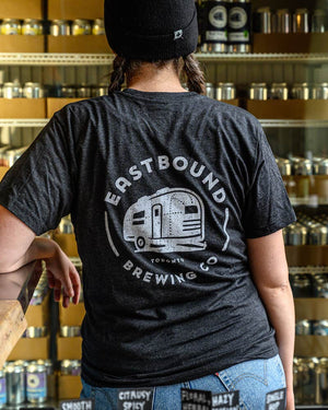 grey eastbound script t-shirt tri-blend material