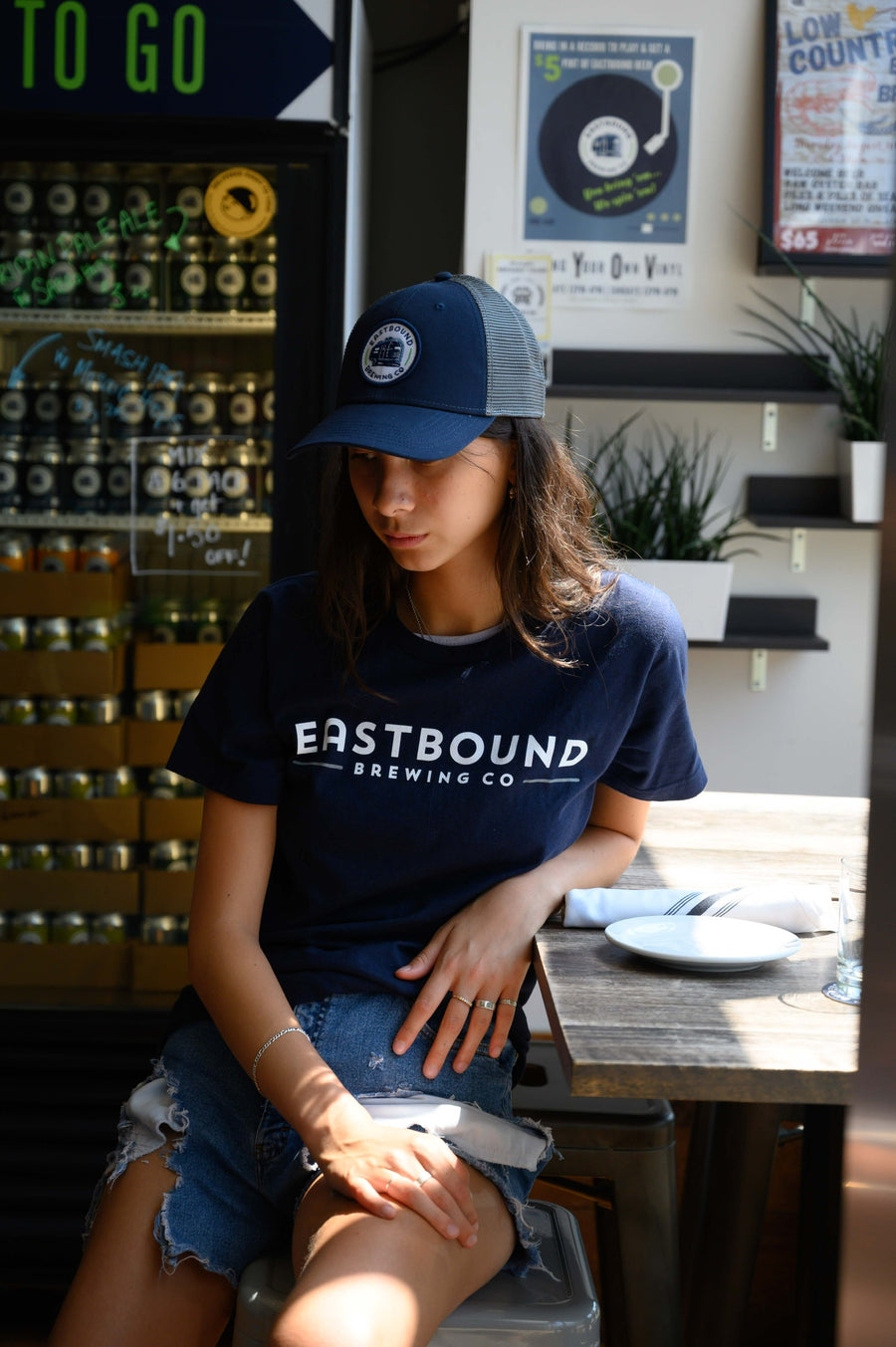 Eastbound Brewing Company classic cap with mesh backing