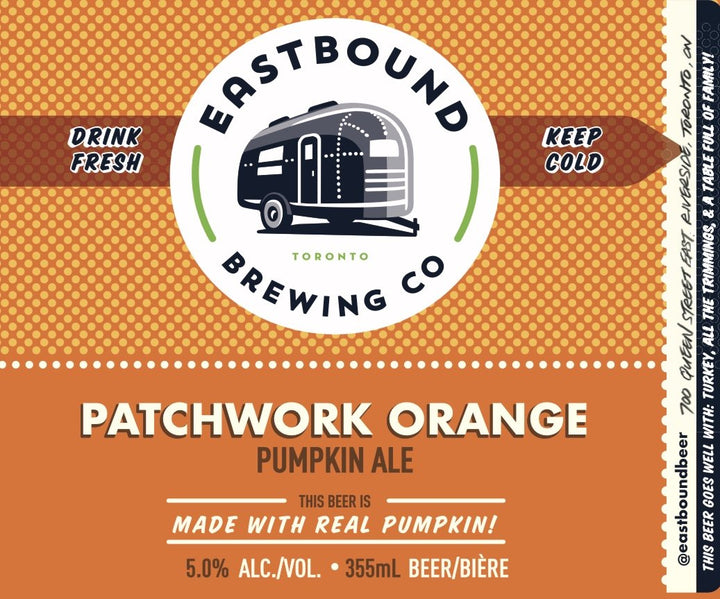 Patchwork Orange Pumpkin Ale - CROWLER (950mL)